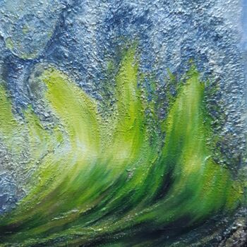 Картина под названием """VAGUE-4/"WAVE-4",…" - Yana Yeremenko, Подлинное произведение искусства, Акрил Установлен на Деревян…
