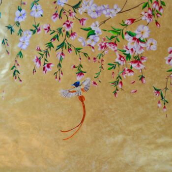 Schilderij getiteld "Garden of  Eden" door Yana Yushkova, Origineel Kunstwerk, Aquarel