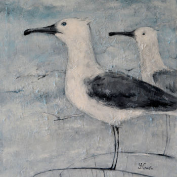 "Seagulls" başlıklı Tablo Yana Medow tarafından, Orijinal sanat, Petrol