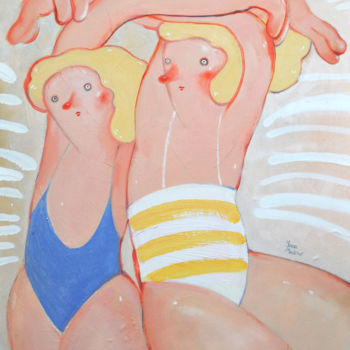 Peinture intitulée "SHINING" par Yana Medow, Œuvre d'art originale, Huile Monté sur Châssis en bois