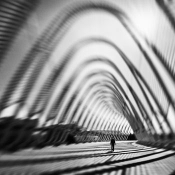 Fotografia intitolato "Striped Existence" da Yancho Sabev, Opera d'arte originale, Fotografia digitale Montato su Alluminio