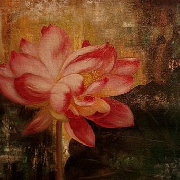 Malerei mit dem Titel "flower" von Feng Ling, Original-Kunstwerk