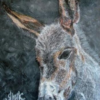 绘画 标题为“Donkey” 由Yanik Lasko, 原创艺术品, 油