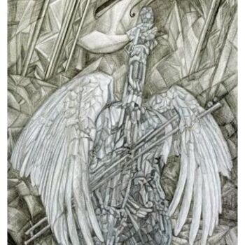 Drawing titled "Скрипка-ангел" by Yanik Lasko, Original Artwork