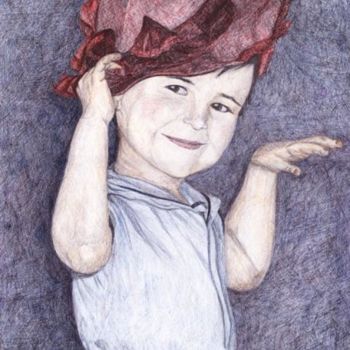 Dessin intitulée "Little lady" par Yanik Lasko, Œuvre d'art originale, Autre