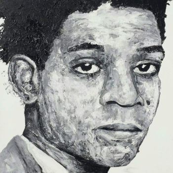 Peinture intitulée "Basquiat" par Yann Fouillet, Œuvre d'art originale