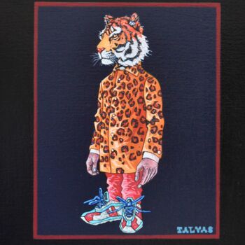 Peinture intitulée "Tender Tiger" par Yann Michael Talvas, Œuvre d'art originale, Acrylique