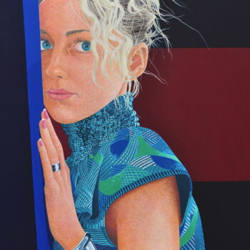 Painting titled "Stéphanie" by Yann Michael Talvas, Original Artwork, Acrylic