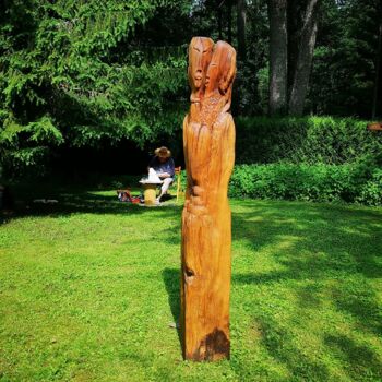 雕塑 标题为“PERSONA” 由Yann Raufaste (YASKA), 原创艺术品, 木