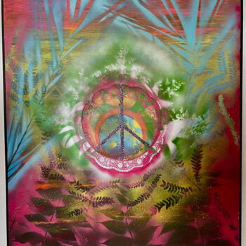 Pittura intitolato "Peace" da Yannic Raievsky, Opera d'arte originale, Acrilico