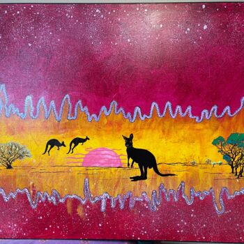 Pittura intitolato "Australia 3" da Yannic Raievsky, Opera d'arte originale, Acrilico