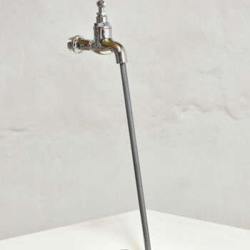 Sculpture titled "Liquid metal" by Yannick Bouillault, Original Artwork, Metals