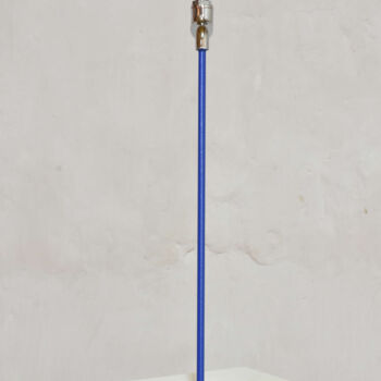 Sculpture intitulée "Bleue water" par Yannick Bouillault, Œuvre d'art originale, Métaux