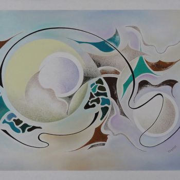 Painting titled "Anatolie" by Yannick Bourgeois, Original Artwork, Oil