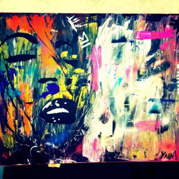 Painting titled "WHY ?" by Yann ! Seigneur, Original Artwork, Acrylic