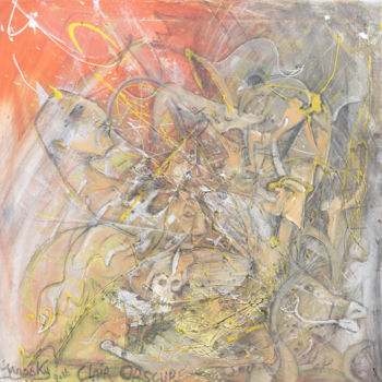 Malerei mit dem Titel "clair obscur" von Yanosky, Original-Kunstwerk, Acryl
