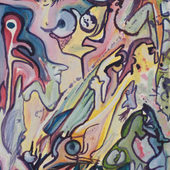 Schilderij getiteld "souvenir pastel cam…" door Yanosky, Origineel Kunstwerk, Olie
