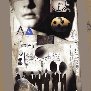 Collages intitolato "salut!nous sommes l…" da Yanosky, Opera d'arte originale, Collages