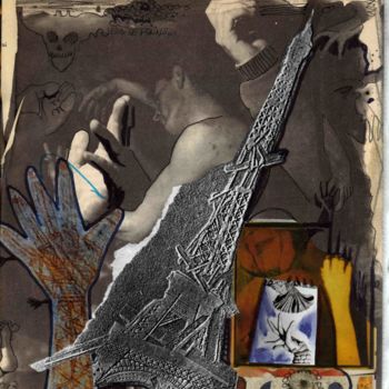 Collages getiteld "jeux de main" door Yanosky, Origineel Kunstwerk, Collages