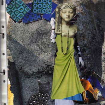 Collages intitulée "la princesse de gra…" par Yanosky, Œuvre d'art originale, Collages