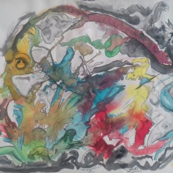 Drawing titled "infiniguratif" by Yanosky, Original Artwork, Ink