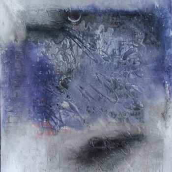 Картина под названием "Ténèbres bleus" - Yarka Gumy, Подлинное произведение искусства