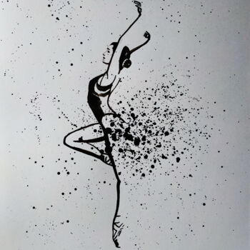 Pintura intitulada "Ballerina №029" por Yaroslav Teslenko, Obras de arte originais, Acrílico