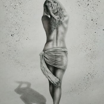 绘画 标题为“In the sunshine” 由Yaroslav Teslenko, 原创艺术品, 木炭