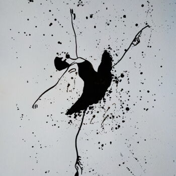 Peinture intitulée "Ballerina №039" par Yaroslav Teslenko, Œuvre d'art originale, Acrylique