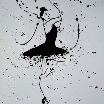 Peinture intitulée "Ballerina №040" par Yaroslav Teslenko, Œuvre d'art originale, Acrylique
