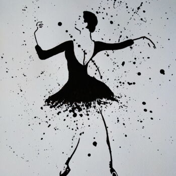 Peinture intitulée "Ballerina №041" par Yaroslav Teslenko, Œuvre d'art originale, Acrylique
