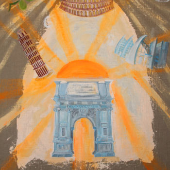 Картина под названием "Viva Italiya!" - Анна Мурр, Подлинное произведение искусства, Акрил