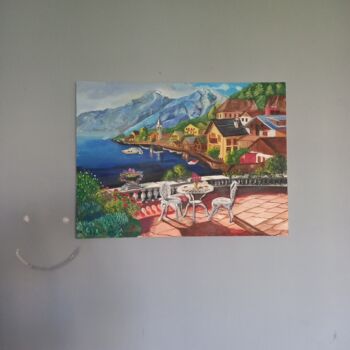 Painting titled "Morning in peace" by Yasemin Nilüfer Ateş, Original Artwork, Acrylic