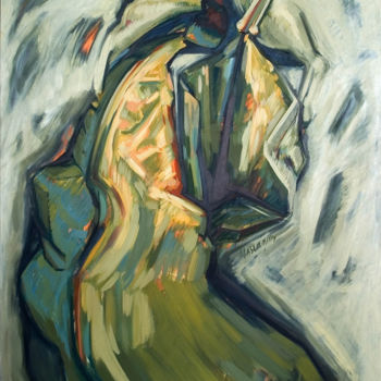 Painting titled "Metamorphosis" by Yasemin Sarı Bayer, Original Artwork, Oil