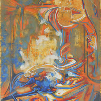 Schilderij getiteld "Untitled" door Yasemin Sarı Bayer, Origineel Kunstwerk, Olie