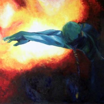 Painting titled "Slave( Köle)" by Yasemin Aktaş, Original Artwork