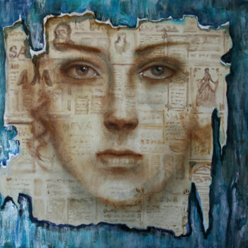 Картина под названием "a look from the past" - Yaseneva Svetlana, Подлинное произведение искусства, Масло
