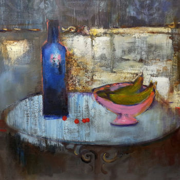 Painting titled "still life with a m…" by Yaseneva Svetlana, Original Artwork, Oil