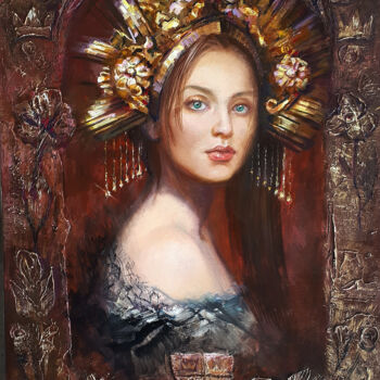 Malarstwo zatytułowany „The prinsess” autorstwa Yaseneva Svetlana, Oryginalna praca, Olej