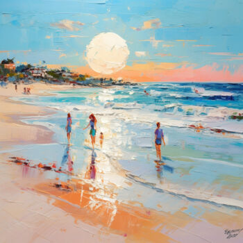 Peinture intitulée "Sunny Florida" par Yass, Œuvre d'art originale, Huile