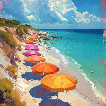 Painting titled "Summer in Europe" by Yass, Original Artwork, Oil