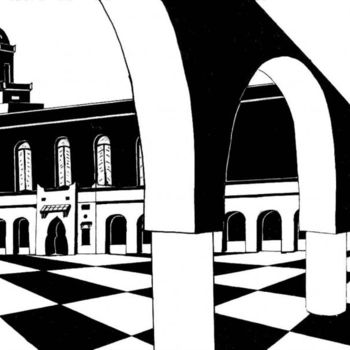 Peinture intitulée "Mosquée" par Art-Is, Œuvre d'art originale