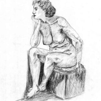 Peinture intitulée "Femme nue" par Art-Is, Œuvre d'art originale