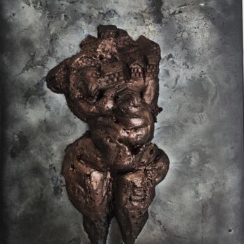 Escultura titulada "FONDEMENT-1" por Yavo, Obra de arte original, Acrílico Montado en Bastidor de camilla de madera