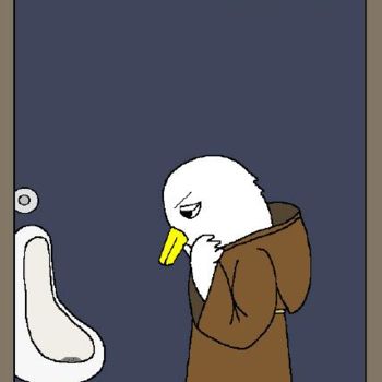 图画 标题为“To pee, or not to p…” 由Kai-Yu Sun, 原创艺术品