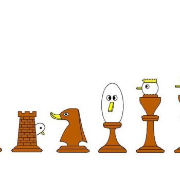 Dessin intitulée "Chess Members" par Kai-Yu Sun, Œuvre d'art originale