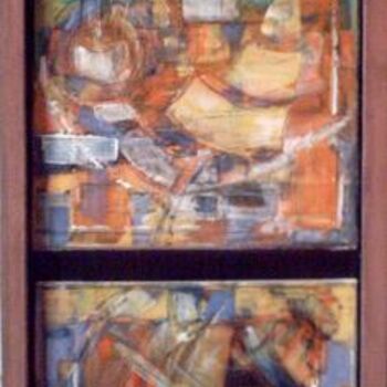 Painting titled "trilogie 1" by Yves Bénet, Original Artwork