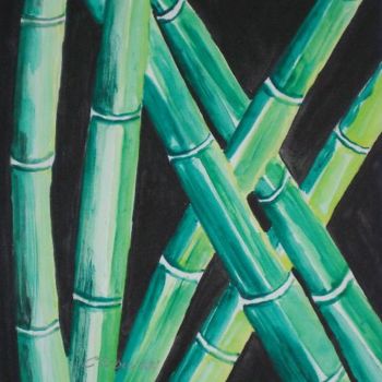 Peinture intitulée "Bambous 4" par Ycrina, Œuvre d'art originale