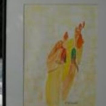 Painting titled "Femmes Hindoues" by Ycrina, Original Artwork