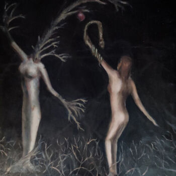 Картина под названием "Eve" - Yehor Bulbak, Подлинное произведение искусства, Масло
